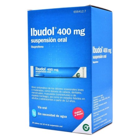 IBUDOL 400 MG 20 SOBRES SUSPENSION ORAL 10 ML